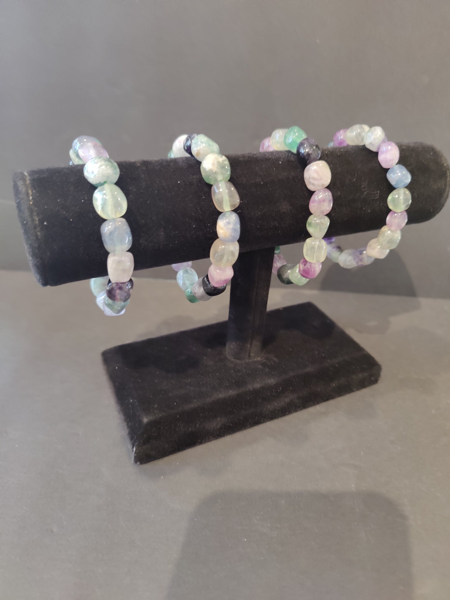 Rainbow Fluorite Beaded Bracelet