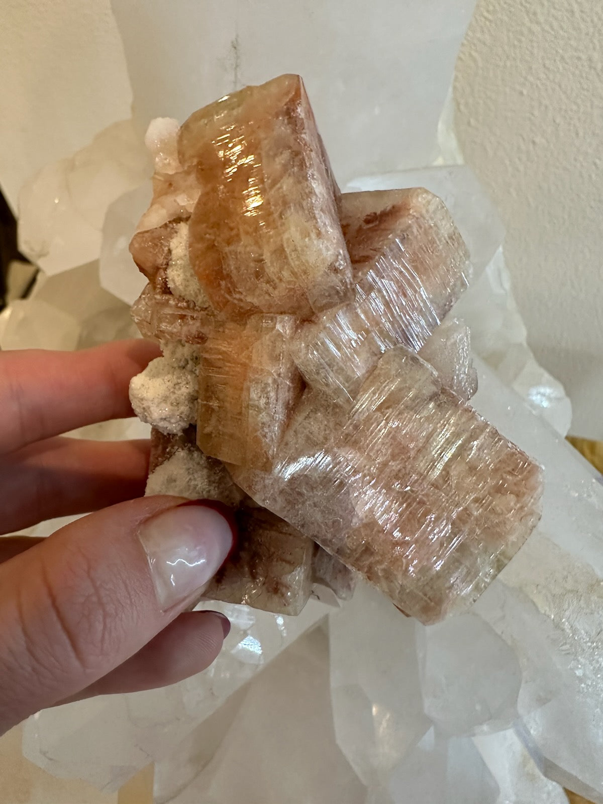 Red Apophyllite Cluster 280g