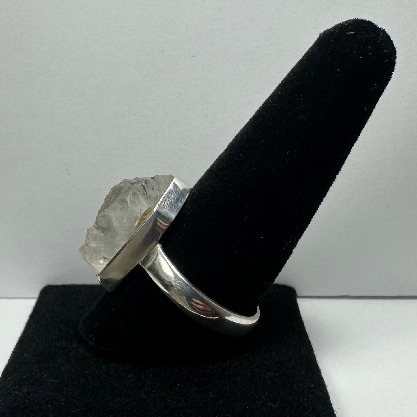 Natural Rough Quartz Ring