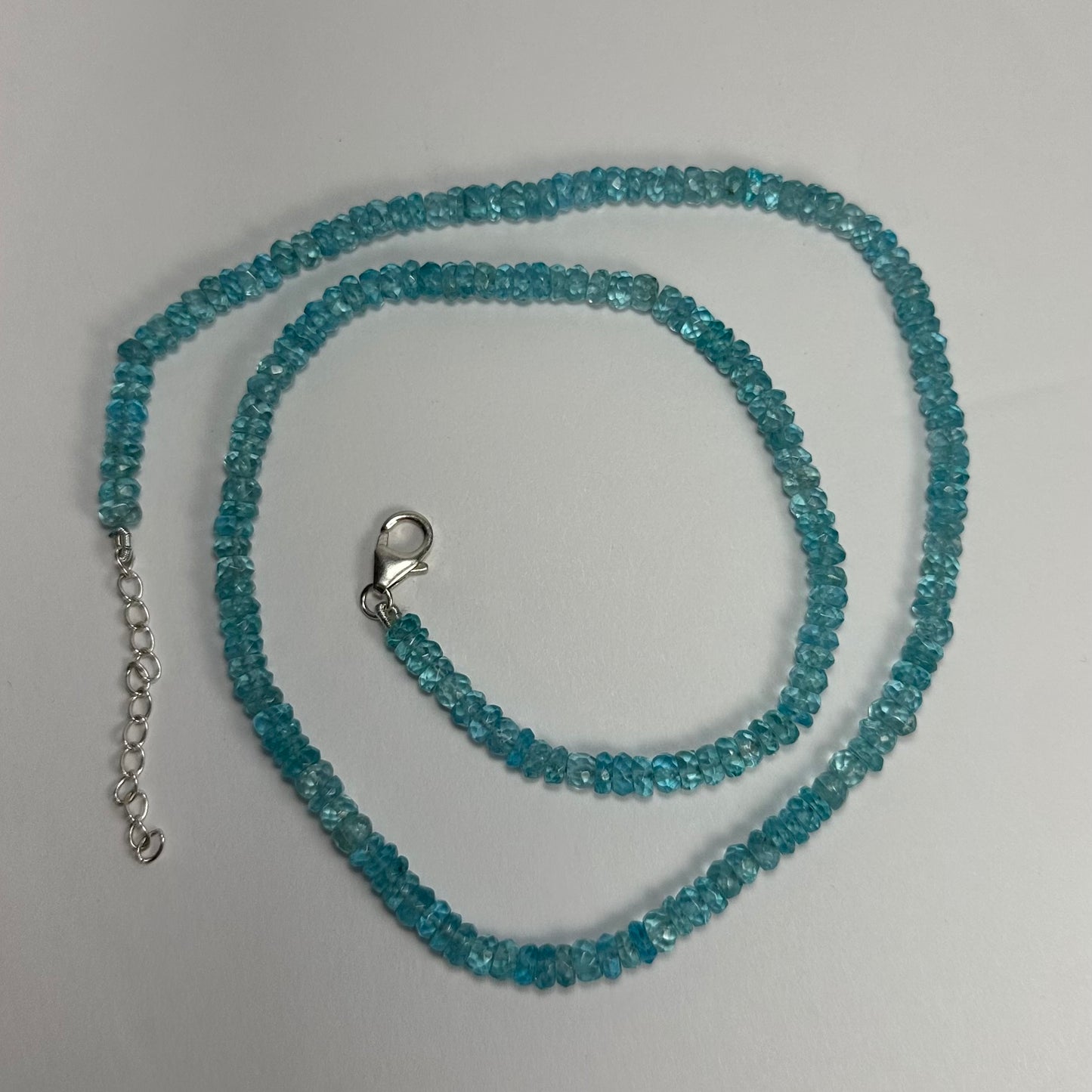 Natural Blue Apatite Necklace