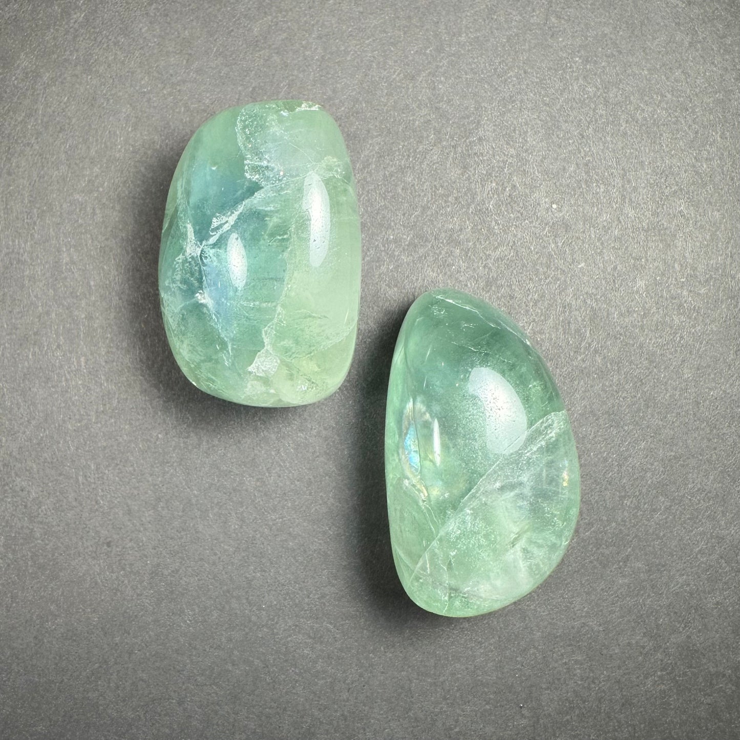 Multi Color Rainbow Fluorite Tumbled Stone