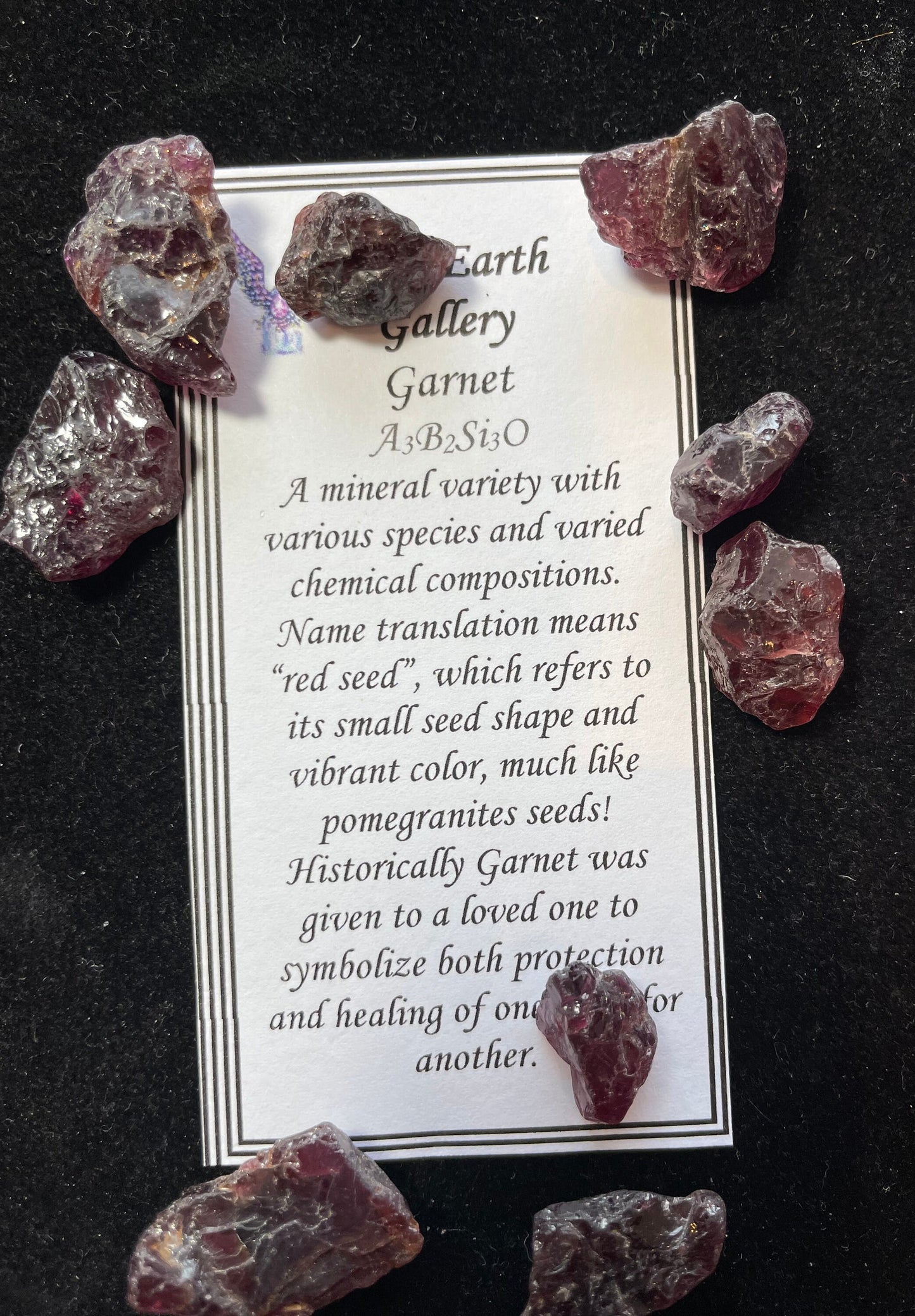 Pyrope Garnet Rough Specimen Bag 35g