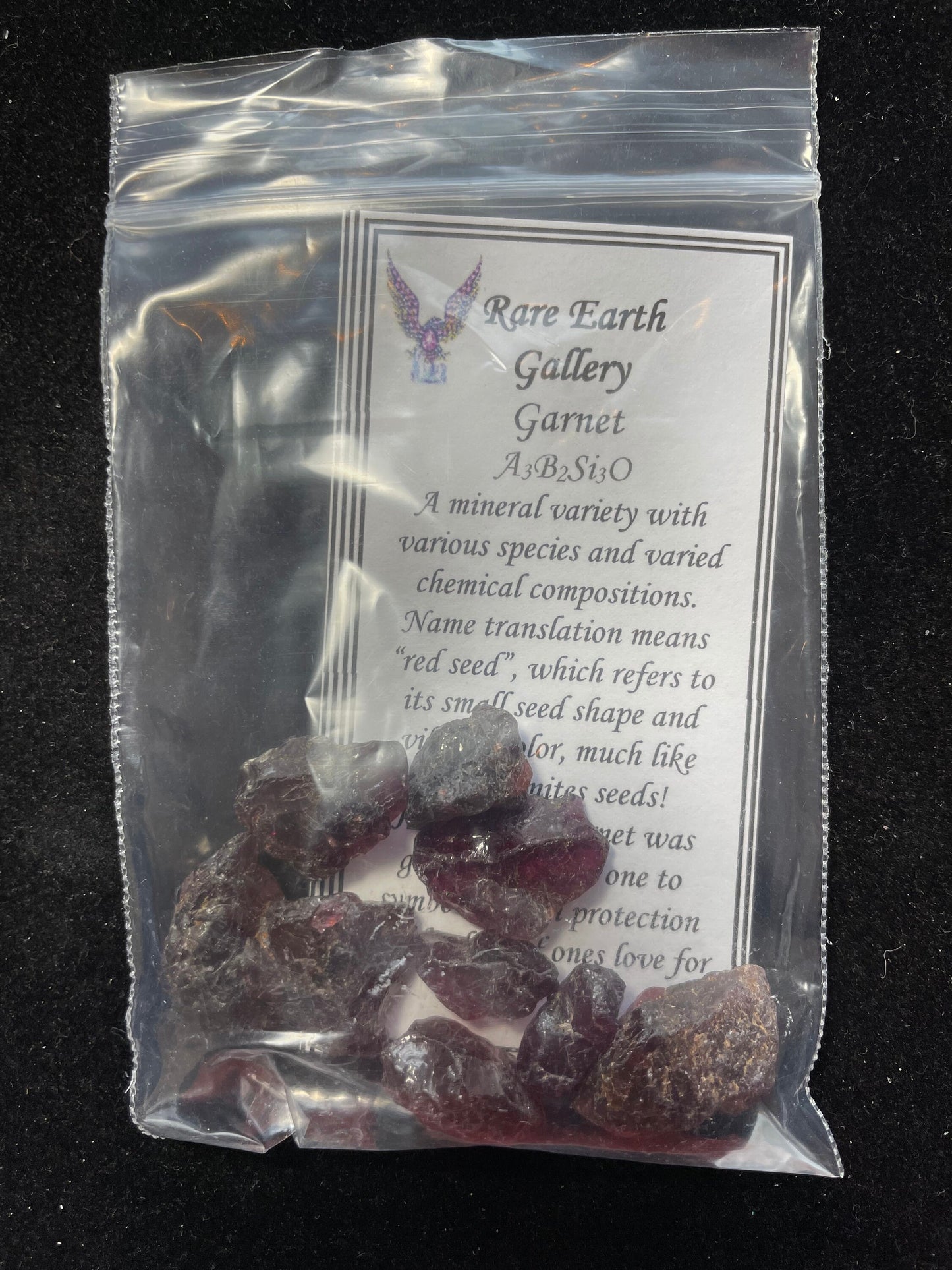 Pyrope Garnet Rough Specimen Bag 35g