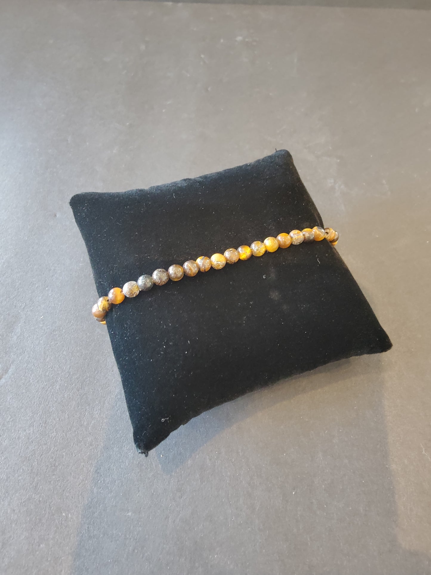 Beaded Stone Bracelet 4mm