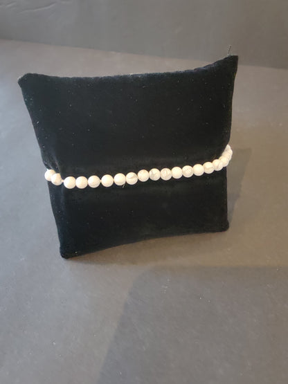 Beaded Stone Bracelet 4mm