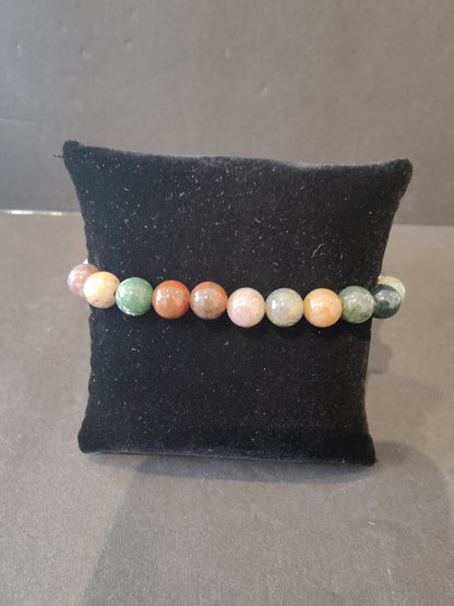 Beaded Stone Bracelet 8mm
