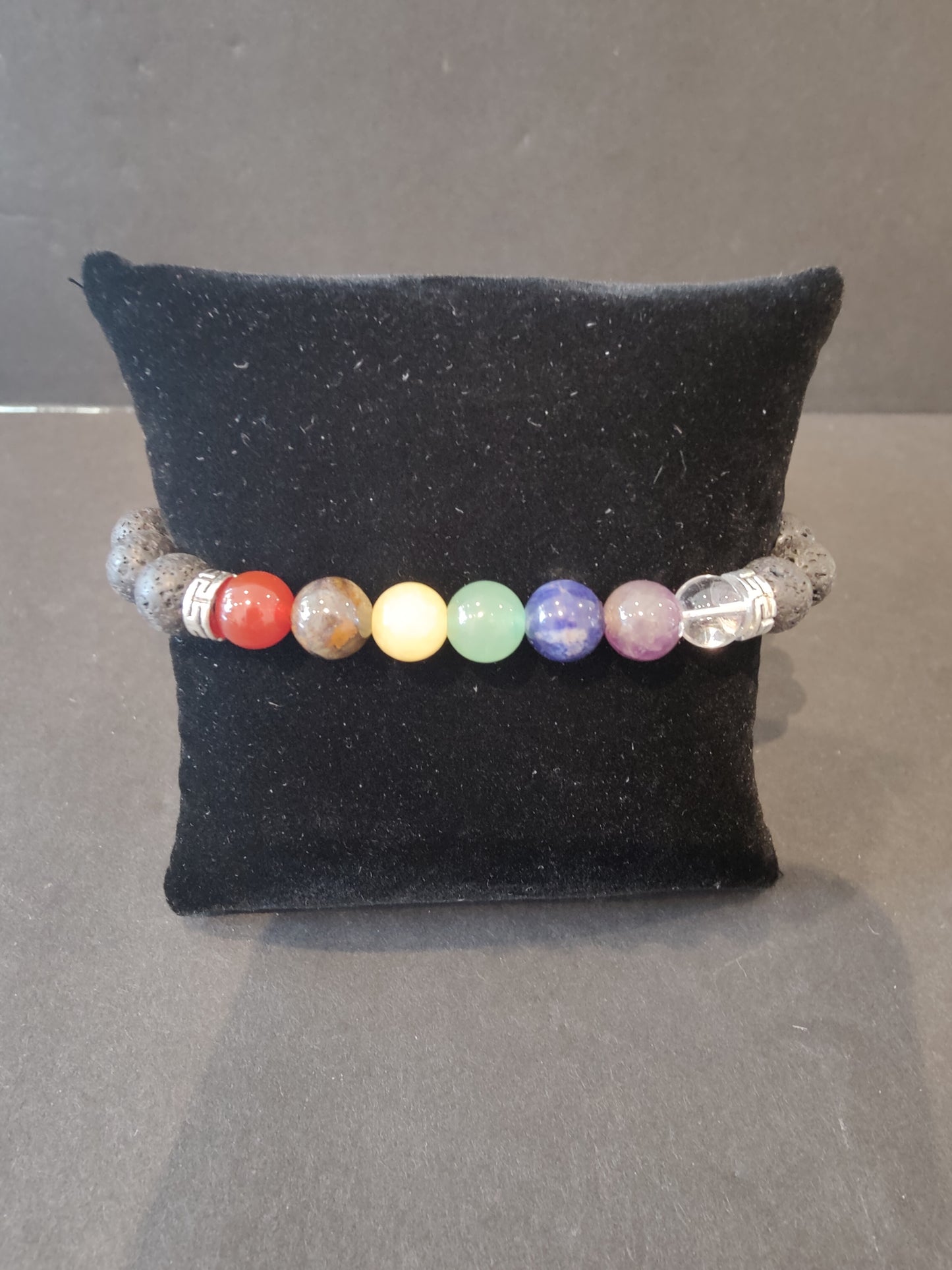 Beaded Stone Bracelet 8mm