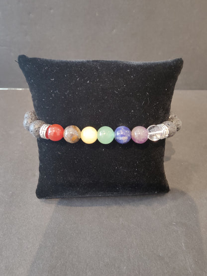 Beaded Stone Bracelet 8mm