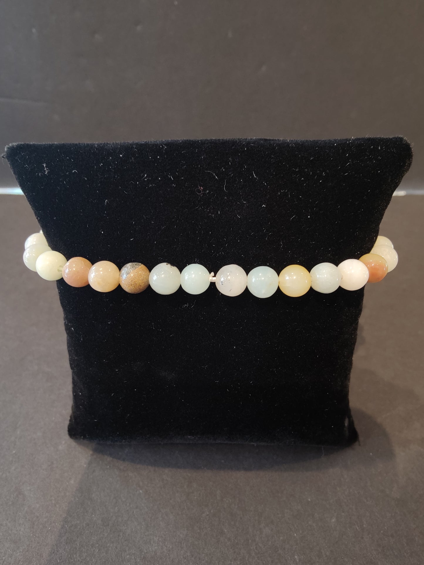 Beaded Stone Bracelet 6mm