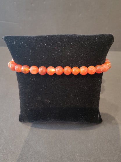 Beaded Stone Bracelet 6mm