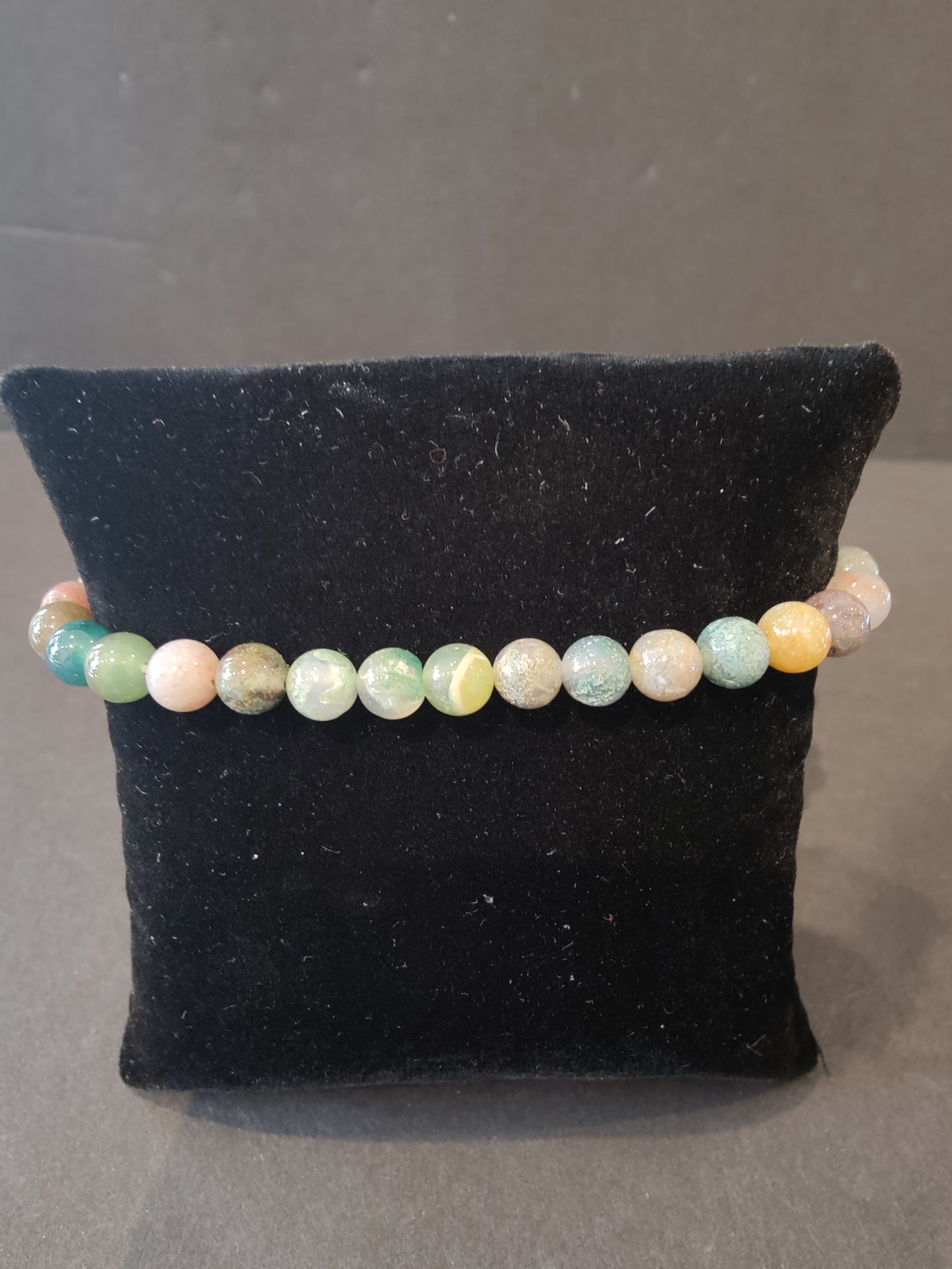Beaded Stone Bracelet 6mm