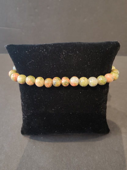 Beaded Stone Bracelet 6mm