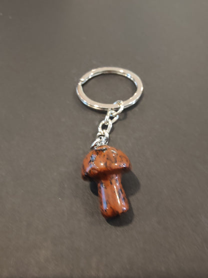 Stone Mushroom Keychain