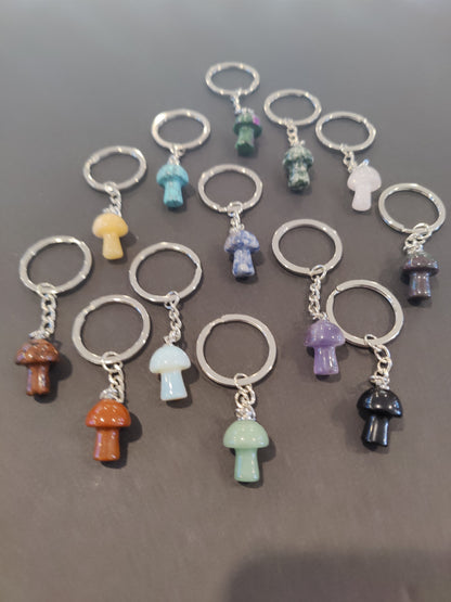 Stone Mushroom Keychain