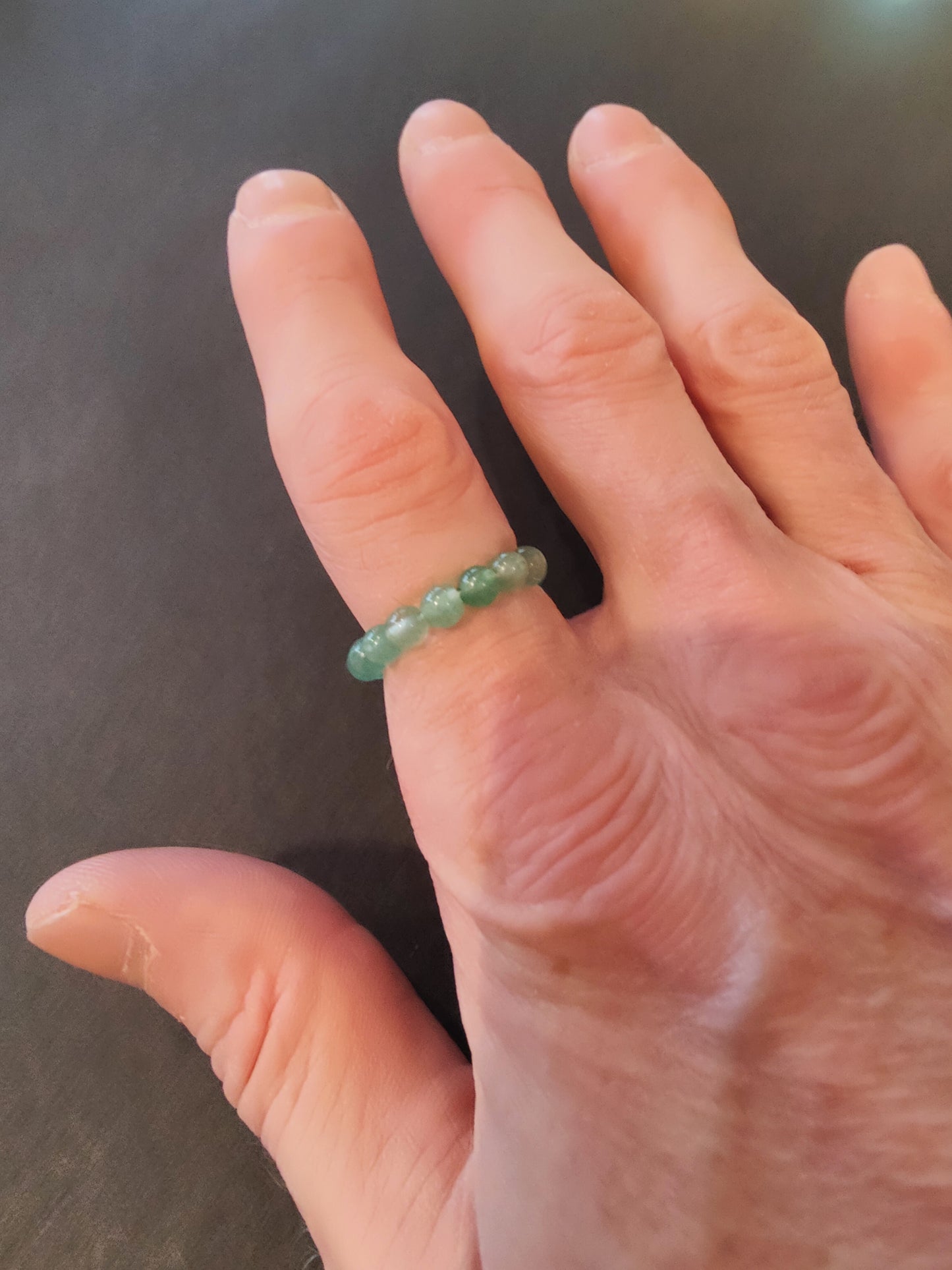 Beaded 4mm Stone Ring