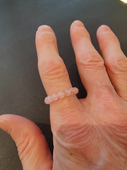 Beaded 4mm Stone Ring