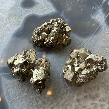 Cubic Pyrite Cluster (C Grade) Peru