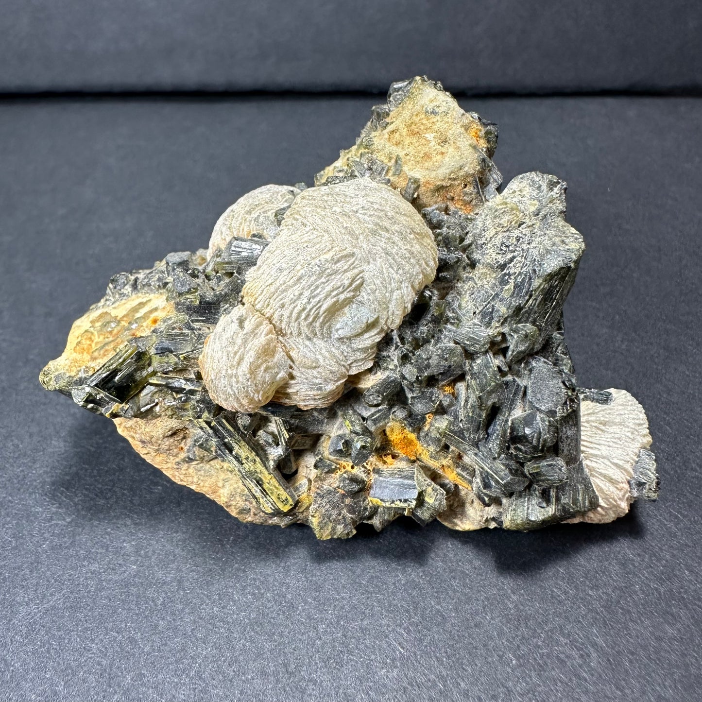 Botryoidal Prehnite on Epidote from Kayes Region, Mali, West Africa