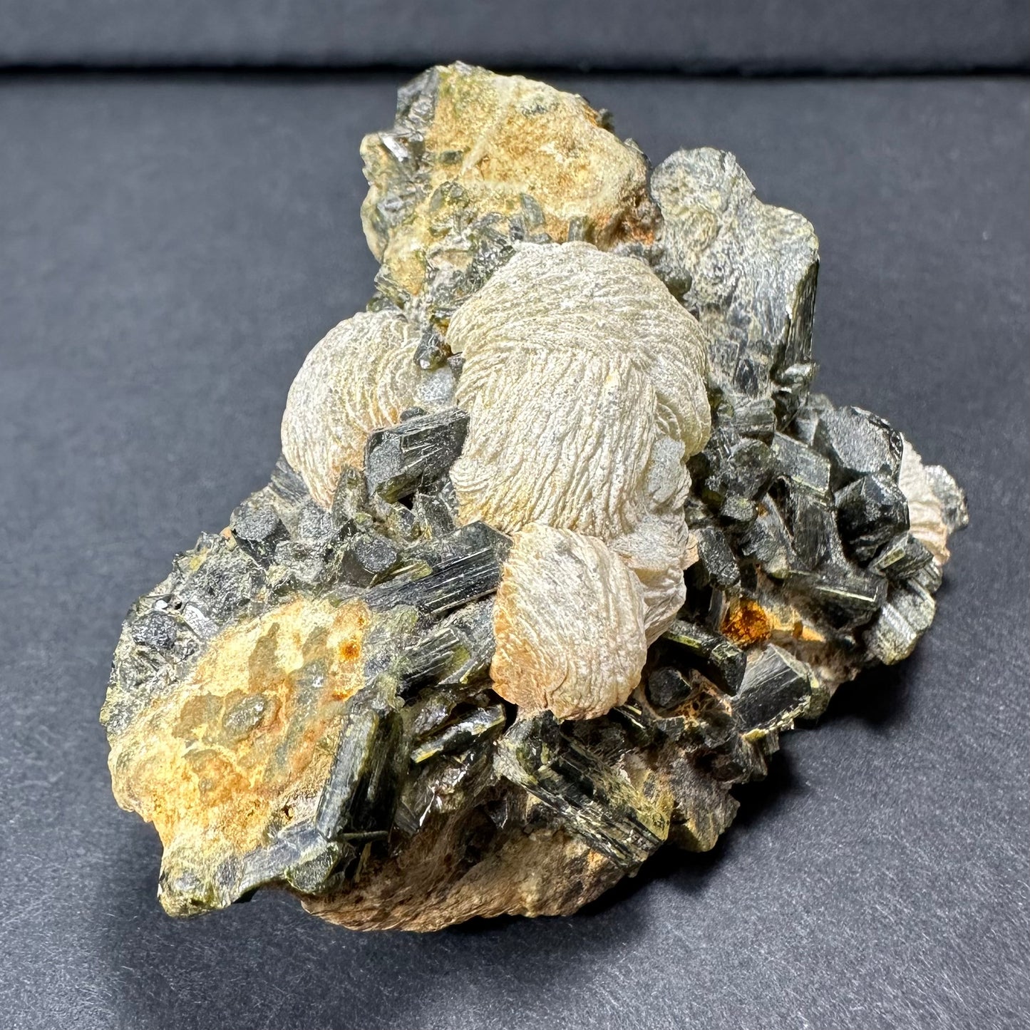 Botryoidal Prehnite on Epidote from Kayes Region, Mali, West Africa