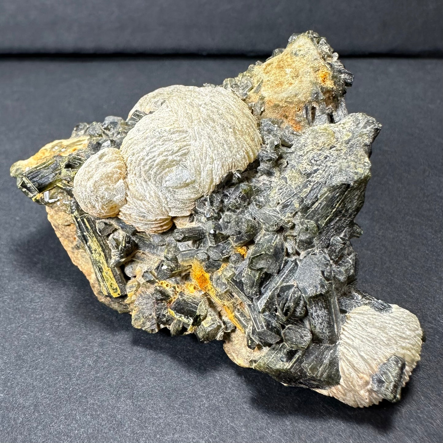 Botryoidal Prehnite on Epidote from Kayes Region, Mali, West Africa