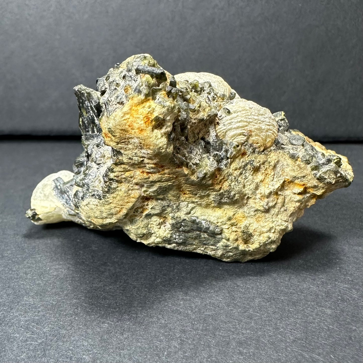 Botryoidal Prehnite on Epidote from Kayes Region, Mali, West Africa