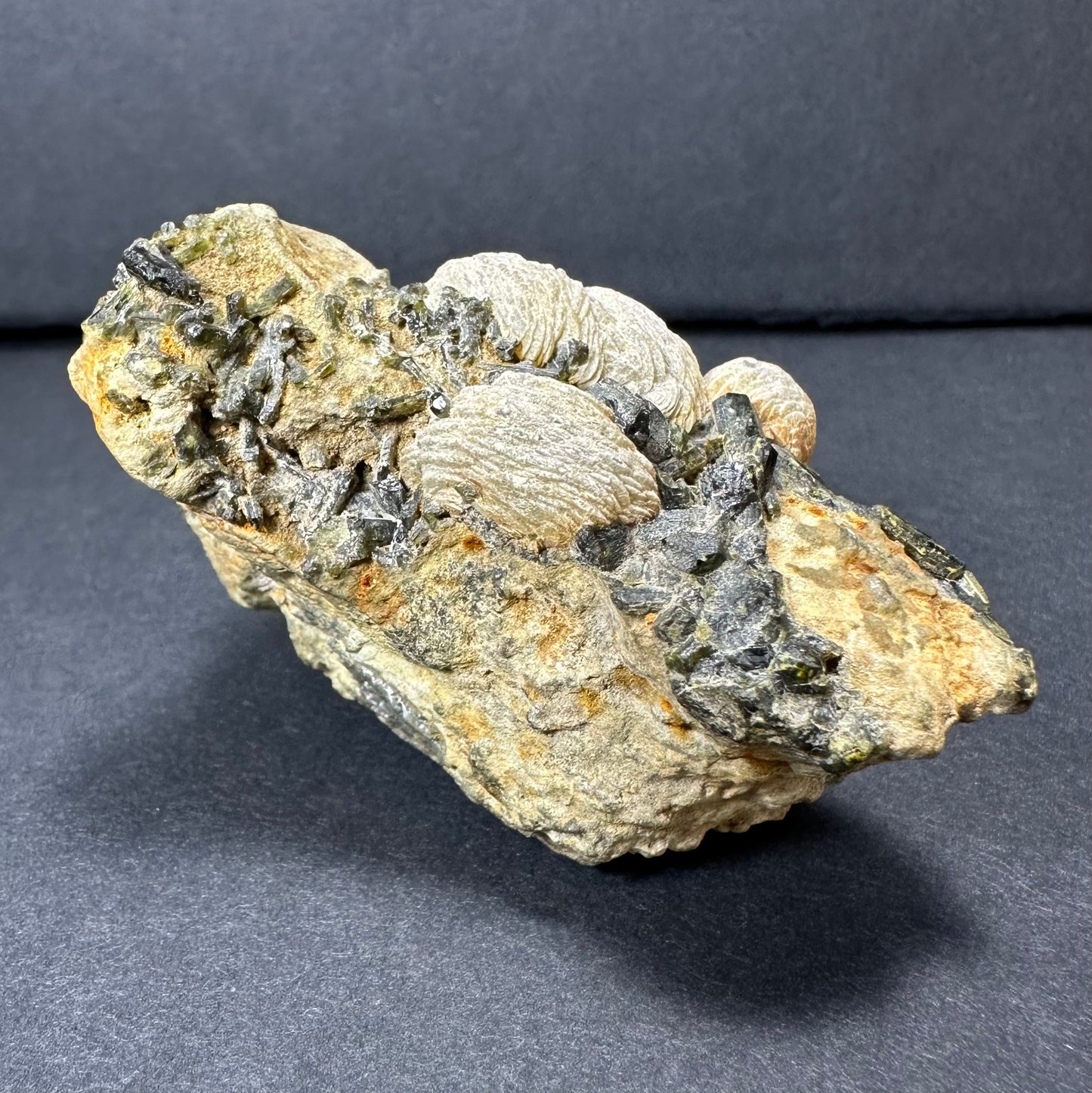 Botryoidal Prehnite on Epidote from Kayes Region, Mali, West Africa