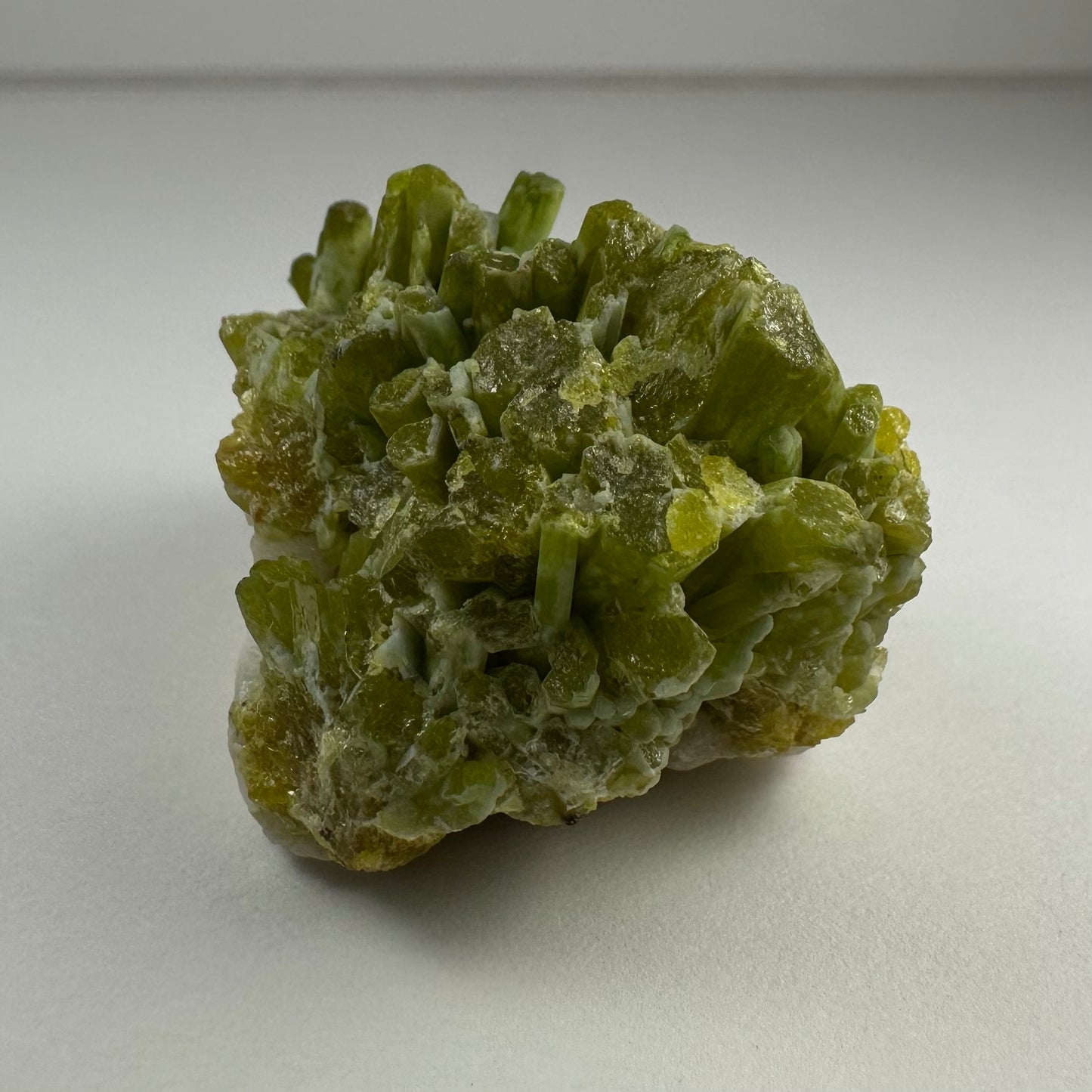 Pyromorphite with Plumbogummite on Matrix from Guangxi, China