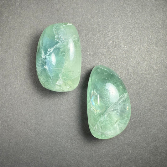 Multi Color Rainbow Fluorite Tumbled Stone
