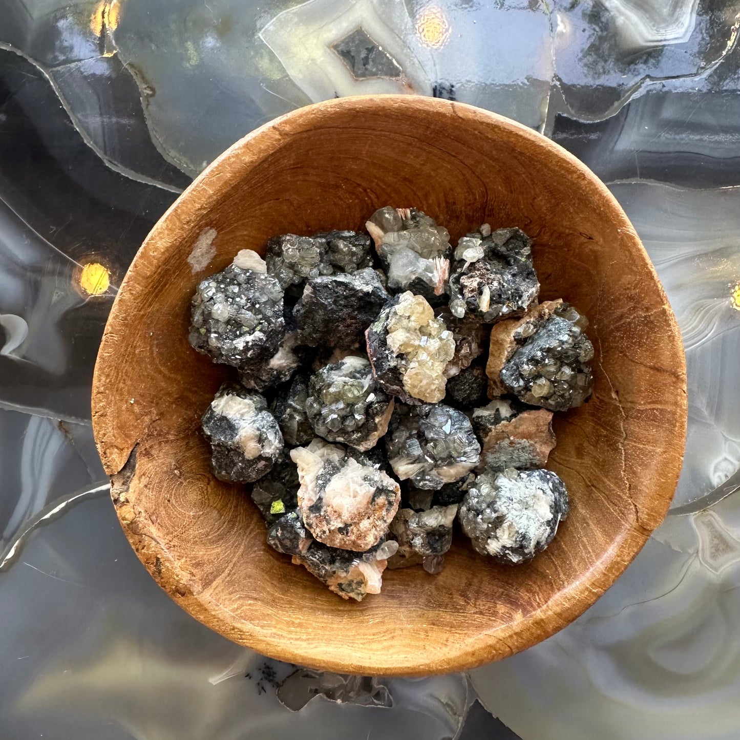 Cerrusite with Barite and Galena