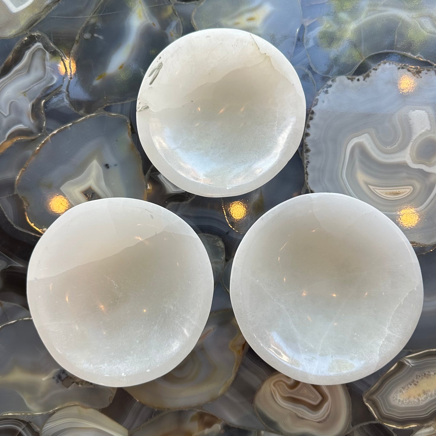 Selenite Bowl 6"