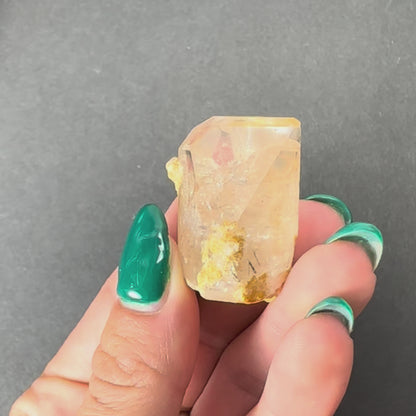 Golden Topaz Crystal from Shigar Valley, Skardu, Pakistan