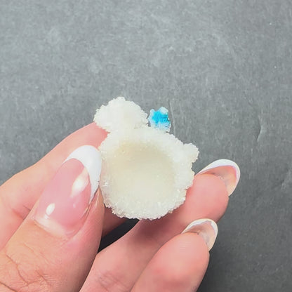 Cavansite Ball 'Floaters' on Stilbite SM from Maharashtra, Pune, India