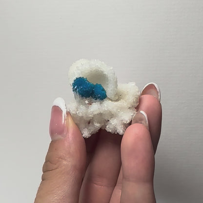 Cavansite Ball 'Floaters' on Stilbite MD