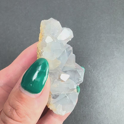 Celestite Crystal Cluster on Matrix