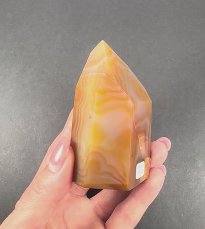 Banded Carnelian Tower from Brazil
