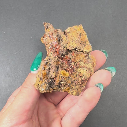 Wulfenite Cluster on Matrix from Maoniuping Mine, Sichuan, China