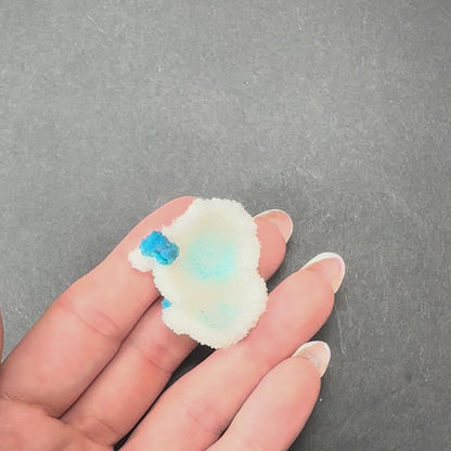 Cavansite Ball 'Floaters' on Stilbite SM from Maharashtra, Pune, India