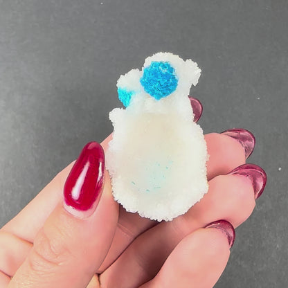 Cavansite Ball 'Floaters' on Stilbite SM from Maharashtra, Pune, India