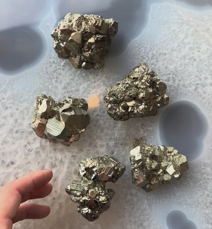 Cubic Pyrite Cluster (C Grade) Peru