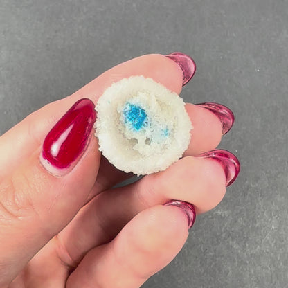Cavansite Ball 'Floaters' on Stilbite SM from Maharashtra, Pune, India