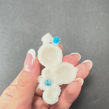 Cavansite Ball 'Floaters' on Stilbite MD