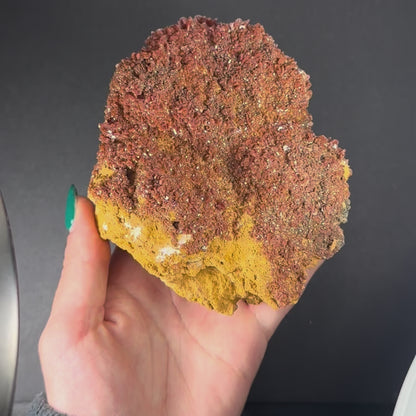 Vanadinite Crystals on Matrix from Morocco
